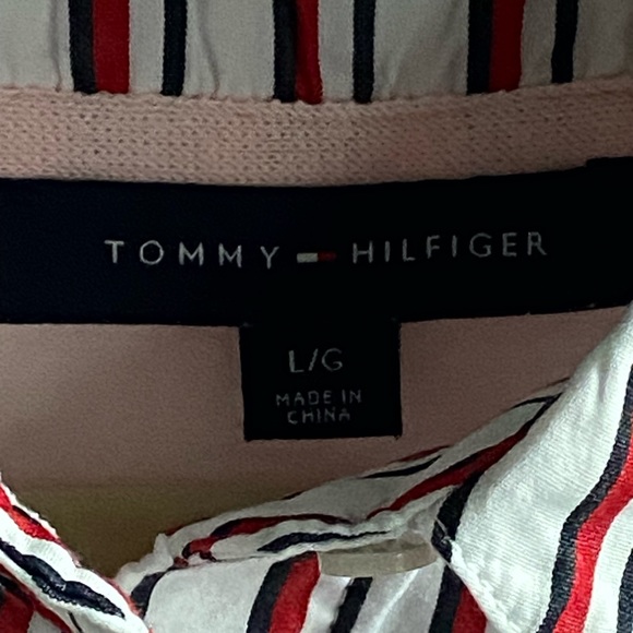 Women’s Tommy Hilfiger Large Layered Look Pink Sweater - Picture 4 of 7